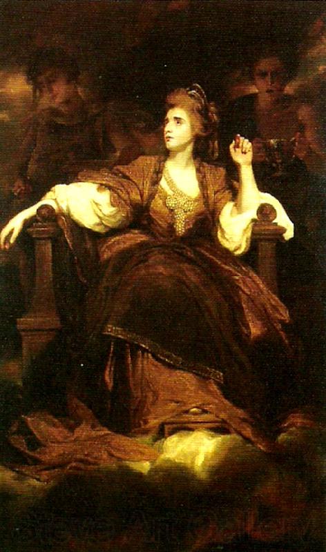 Sir Joshua Reynolds mrs siddons as the tragic muse Spain oil painting art